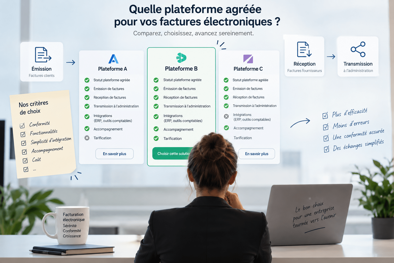 Choisir une plateforme agréée pour la facturation électronique